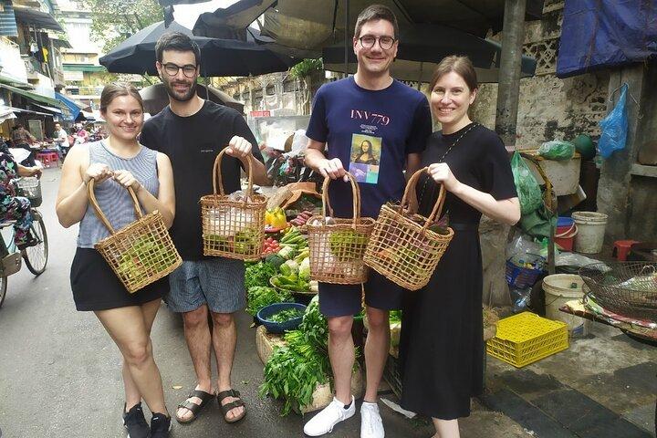 Hanoi Cooking Class: Local Market, Local Food & Local Restaurant.