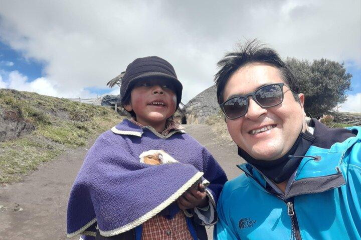 Hele dag Quilotoa Crater Lake Andes Cultuur Natuur Zachte wandeling
