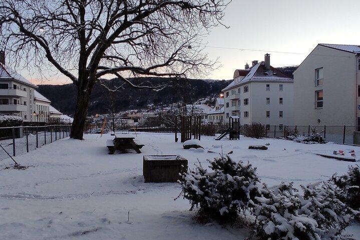 Excursão a pé privada de meio dia em Bergen com jantar e funicular