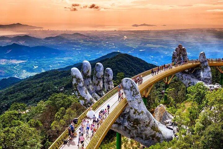 Från Hoi An Ba Na Hills och Golden Bridge Dagstur med linbana