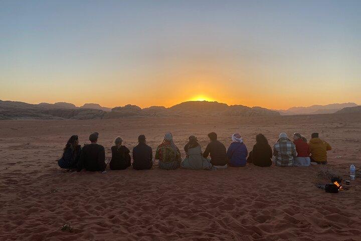Explore Wadi Rum: Jeep Tour, Bed and Breakfast, and Dinner