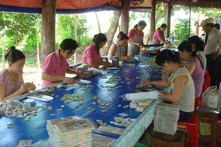 Tour di un'intera giornata per piccoli gruppi deluxe nel delta del Mekong