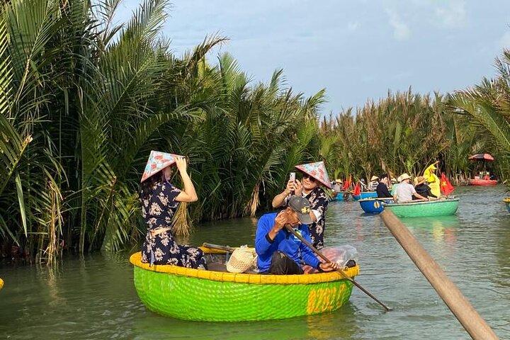 Coconut River Basket Boat Tour med overførsel i Hoi An