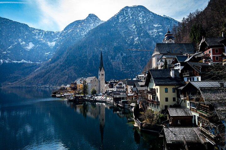 München østrigske alper, Hallstatt og Salzburg Private Day Trip