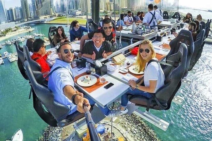 Dubai Marina Dinner in the sky with Optional Pick and Drop