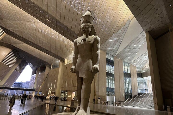 Full Day The Grand Egyptian Museum & Giza Pyramids With Lunch