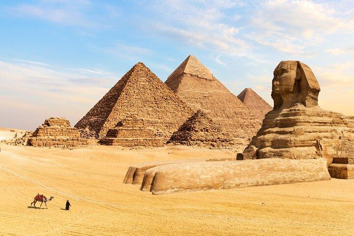 Dagstur til pyramiderne i Giza, Egyptisk museum (OR) GEM & Bazaar