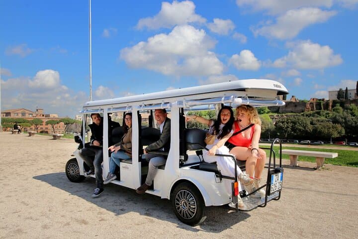 Tour of Rome in 7 Seater Golf Cart