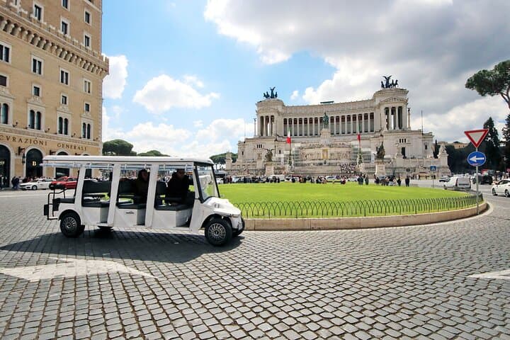 Tour of Rome in 7 Seater Golf Cart