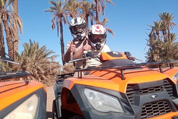 Quad and camel ride in the desert of the Palmeraie Marrakech