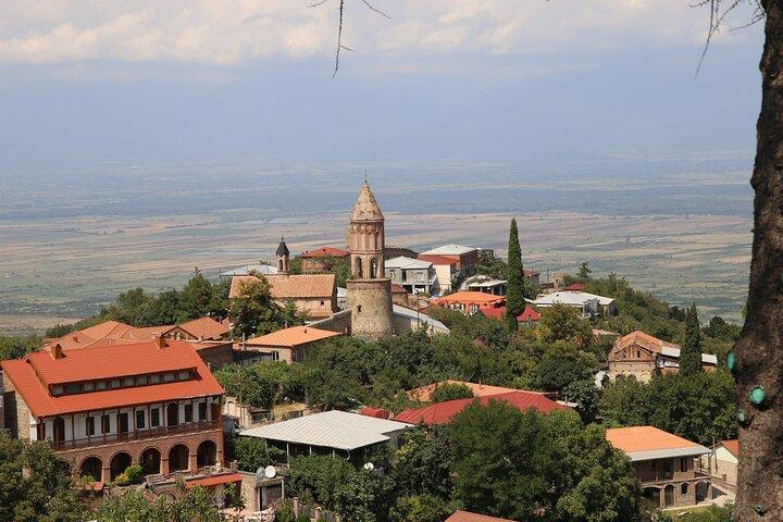 Excursão guiada de um dia saindo de Tbilisi Kakheti e Sighnaghi com vinho