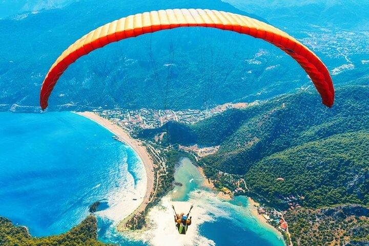Sarigerme: paragliding + privé transfer (lokale piloten)