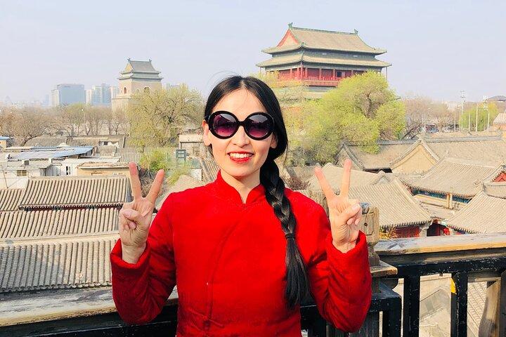 Authentieke eetwandeling door Beijing in het oude Hutong- en Jingshan-park