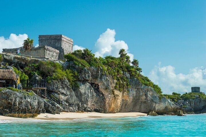 Tour de buceo de Tulum frente a las ruinas mayas