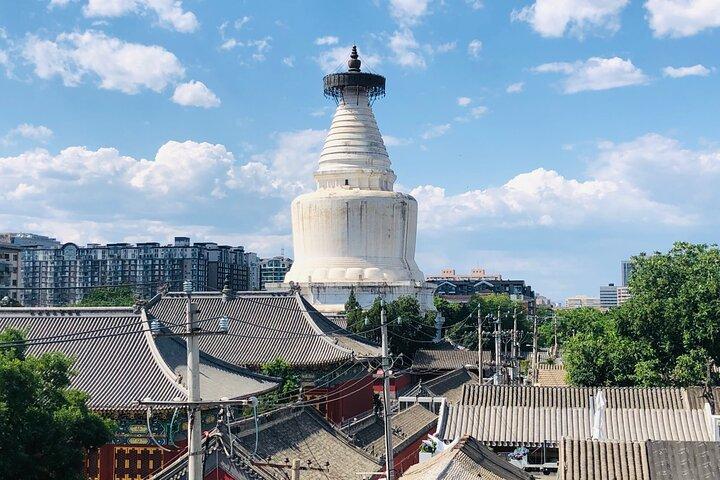 Excursão a pé privada de 4 horas em Pequim pelo Pagode Branco e Hutong