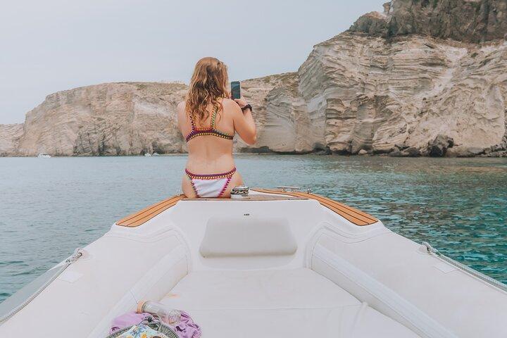 Privat bådtur til Antiparos, Despotiko, Blue Lagoon