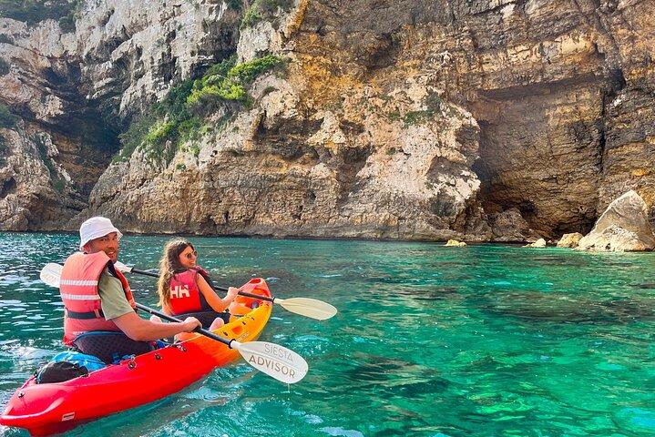 Moraira: Kayak, Sea Cave & Snorkel Coastal Tour