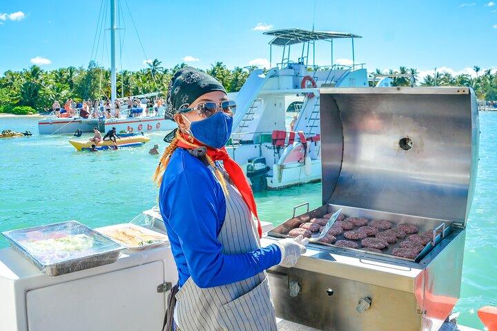Punta Cana Boats with Water Slide, BBQ & Snorkeling