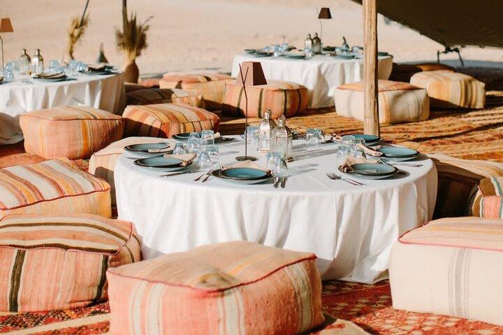 Agafay Desert Camel Ride With Dinner And Sunset Spectacle