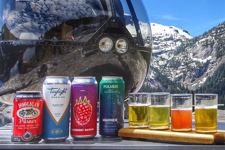 Backcountry Beer Tasting Heli-Tour e atterraggio (partenza SKY Hangar)