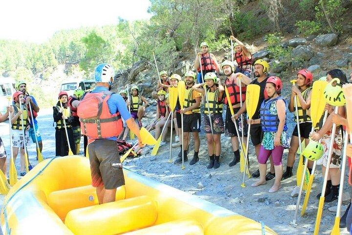 Fethiye River Rafting med morgenmad, frokost, transfer og guide