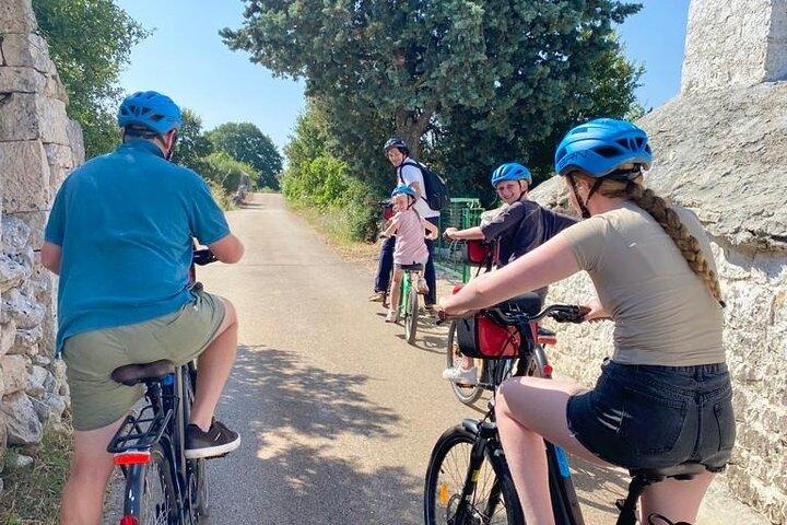 Alberobello in e-bike. Trulli, campagne, moulin et élevage