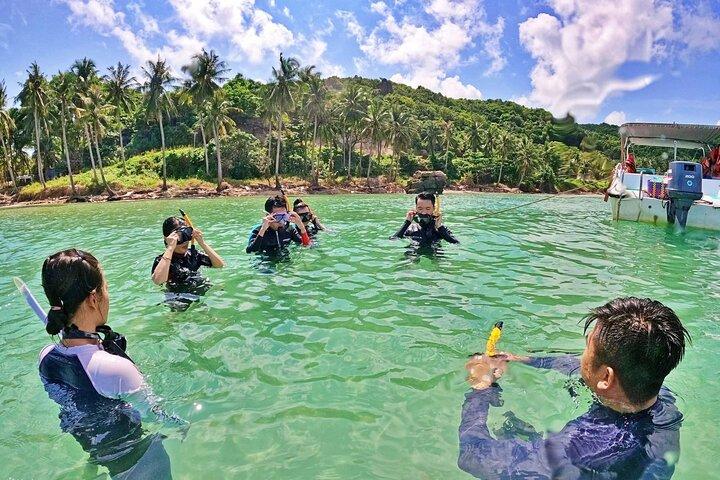 Journée complète de plongée en apnée et de pêche guidée à Phu Quoc