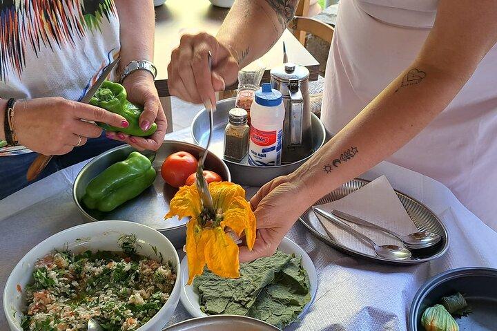 Kretische Aromen - Kochunterricht und Wein Olivenöl Verkostung