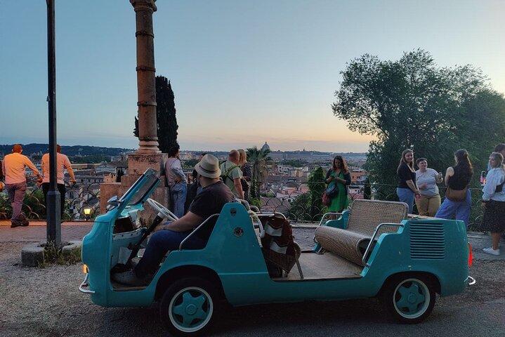 Recorrido privado de conducción eléctrica vintage de 3 horas por Roma