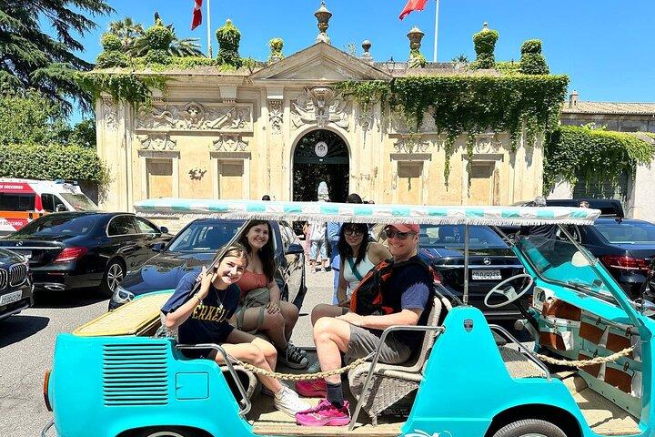 Recorrido privado de conducción eléctrica vintage de 3 horas por Roma