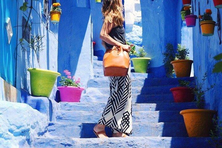 Vanuit Fez Private Magical Chefchaouen-dagtocht door de blauwe stad