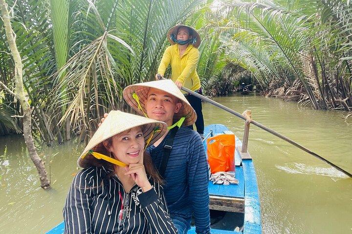 Tour di un'intera giornata del Delta del Mekong con giro in barca Sampan e pranzo