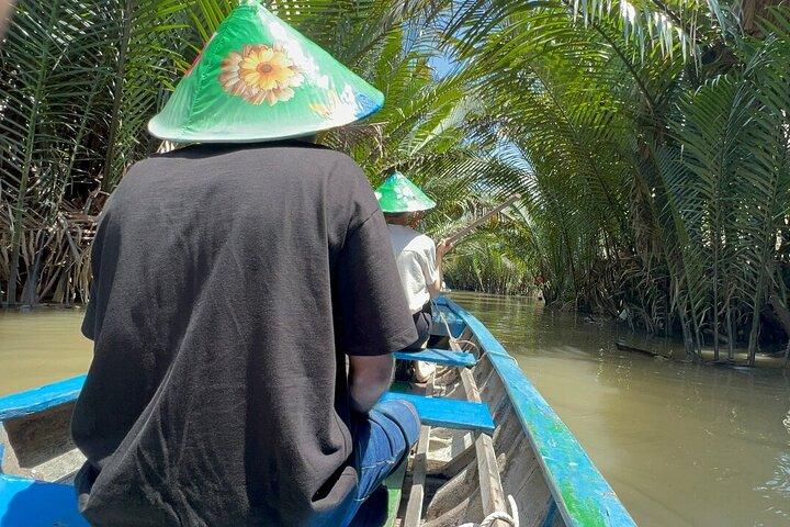 Tour di un'intera giornata del Delta del Mekong con giro in barca Sampan e pranzo
