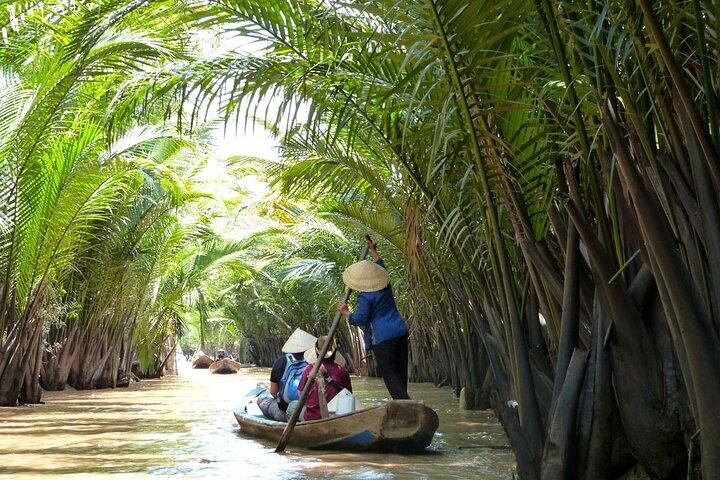 Tour di un'intera giornata del Delta del Mekong con giro in barca Sampan e pranzo