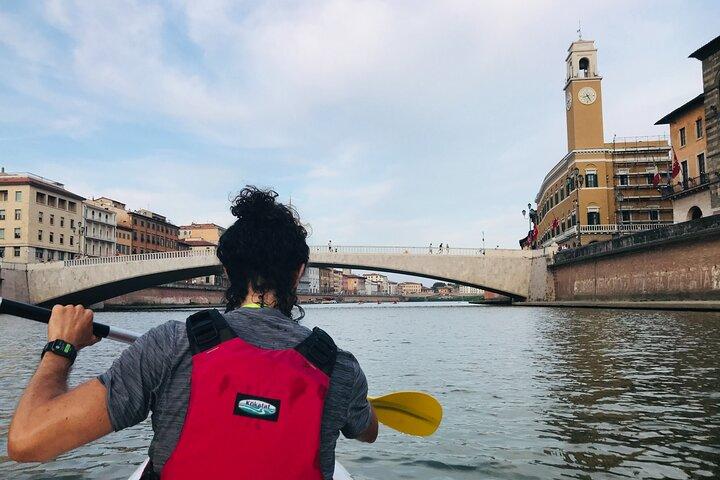 Excursion en kayak sur le fleuve Arno, Pise (apéritif sur demande)