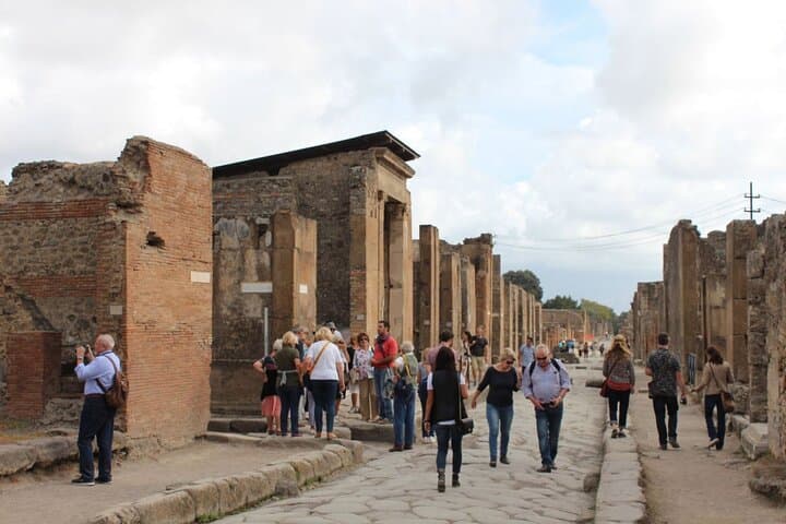 Guided tour of Pompeii with a local guide