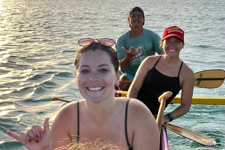 Private Outrigger Canoe Surfing Experience