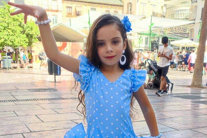 45 minutters flamencodanseundervisning for familie i Málaga