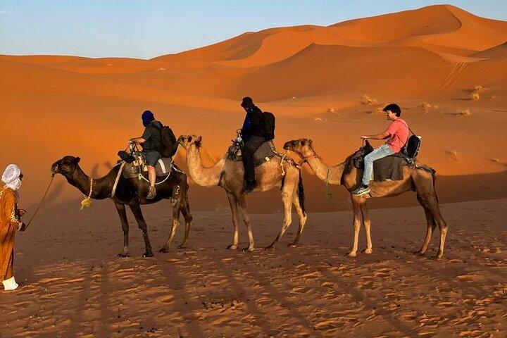 3-Day Tour to Merzouga Erg Chebbi visiting villages & Camel trek