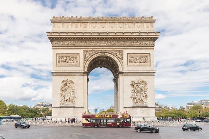 Arc de Triomphe, Hop-On Hop-Off Bus and Optional River Cruise