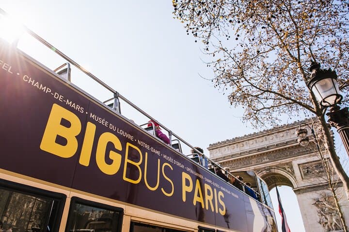 Arc de Triomphe, Hop-On Hop-Off Bus and Optional River Cruise