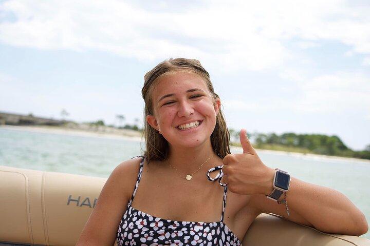 Pontonboot-Vermietung mit 2 Rutschen ab Fort Walton Beach