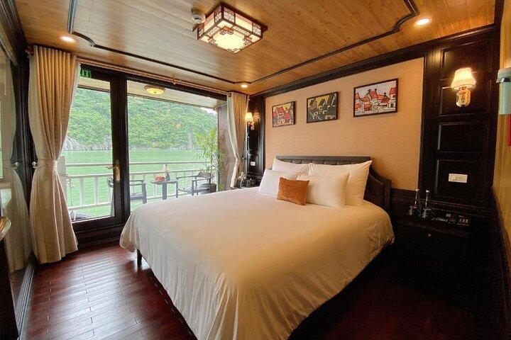 Top 1 Ha Long-Lan Ha Bay Luxe 5 étoiles Croisières & Balcon Cabane