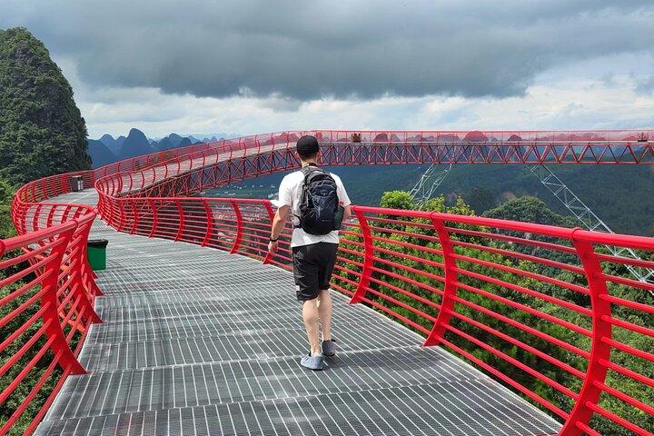1-daagse Li-River Cruise van Guilin naar Yangshuo + Yangshuo Ruyi Peak-kabelbaantour