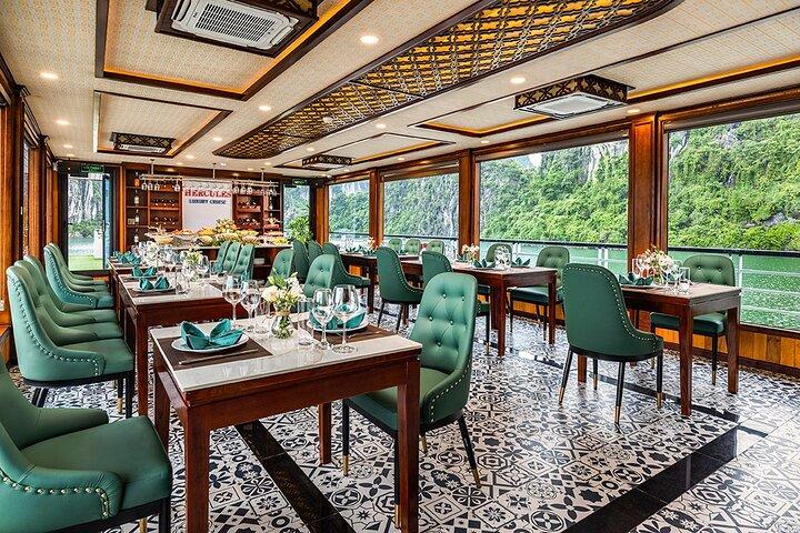 Hércules Luxury Halong Day Trip, cruzeiro 5 estrelas com buffet de almoço