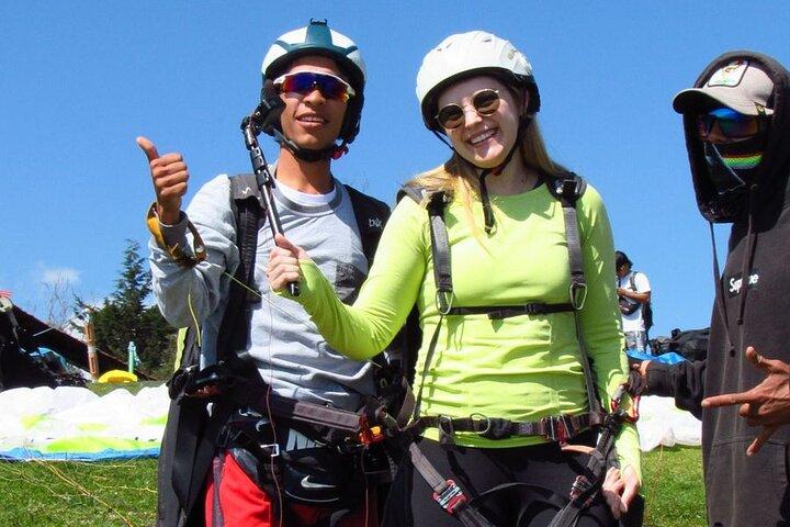 Paragliding in Medellin.