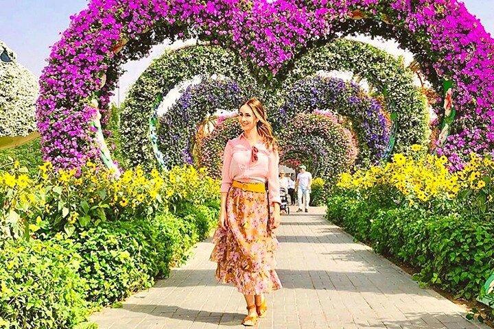Private Dubai-Stadtrundfahrt mit Miracle Garden-Ticket