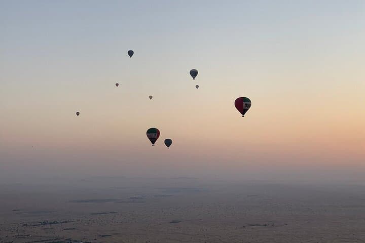 Dubai Desert Hot Air Balloon Ride at Sunrise with Breakfast