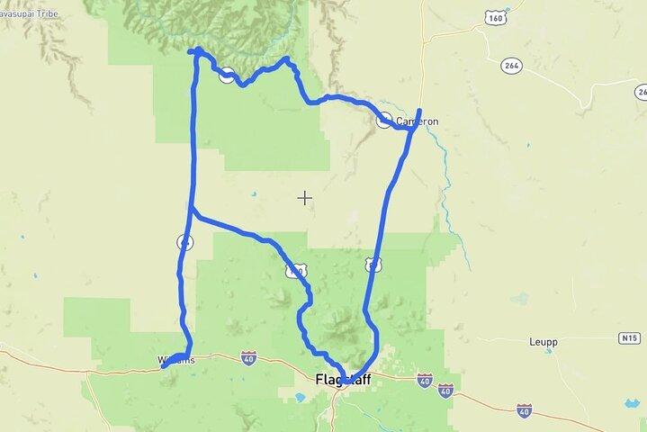 Visite audio-guidée en voiture de la rive sud du Grand Canyon