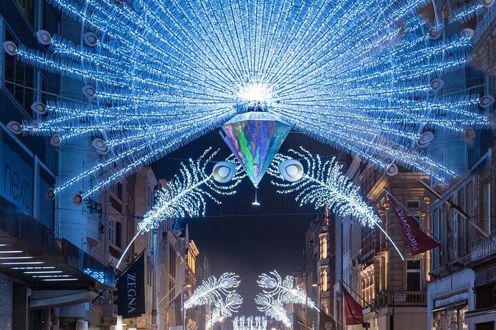 Tour guidato esclusivo delle luci di Natale di Londra in taxi nero